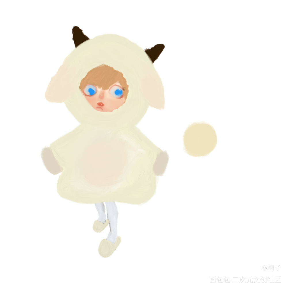 小绵羊吖，咩~_求点评我要上首推原创绘画作品