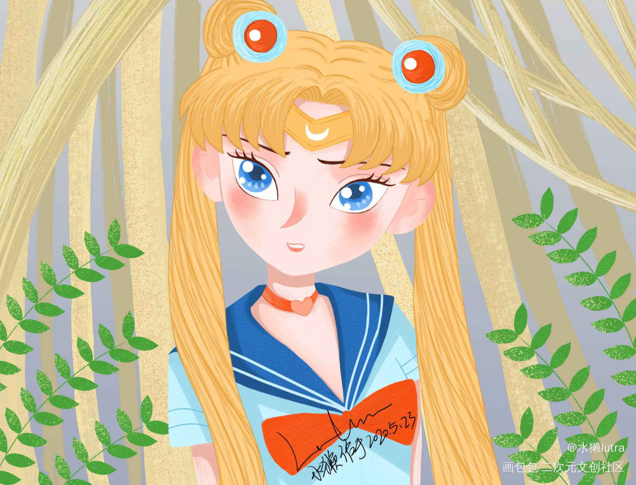 水冰月_美少女战士水冰月绘本插画绘画作品