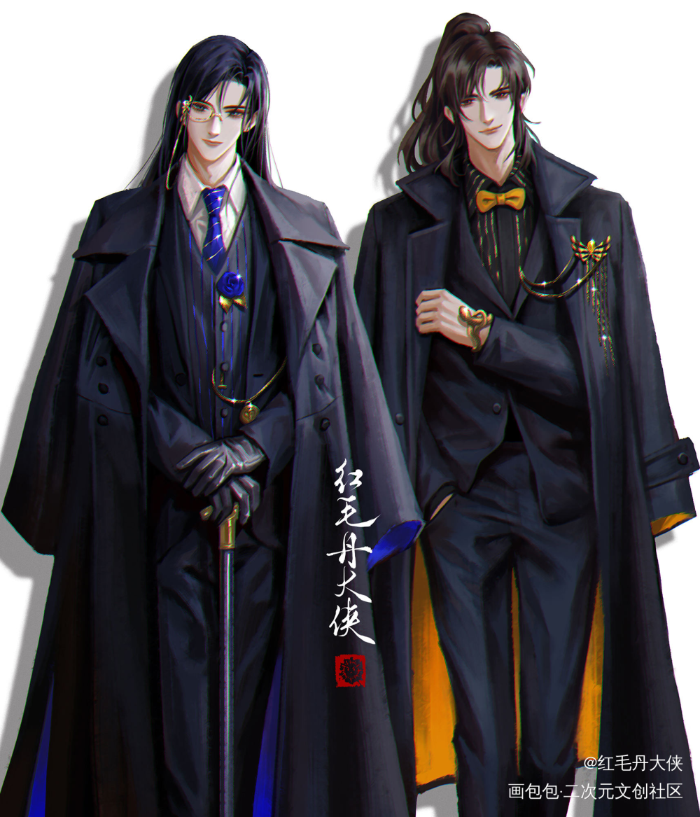 杀破狼，现代长顾_杀破狼长顾长庚顾昀立绘厚涂求配文头像绘画作品