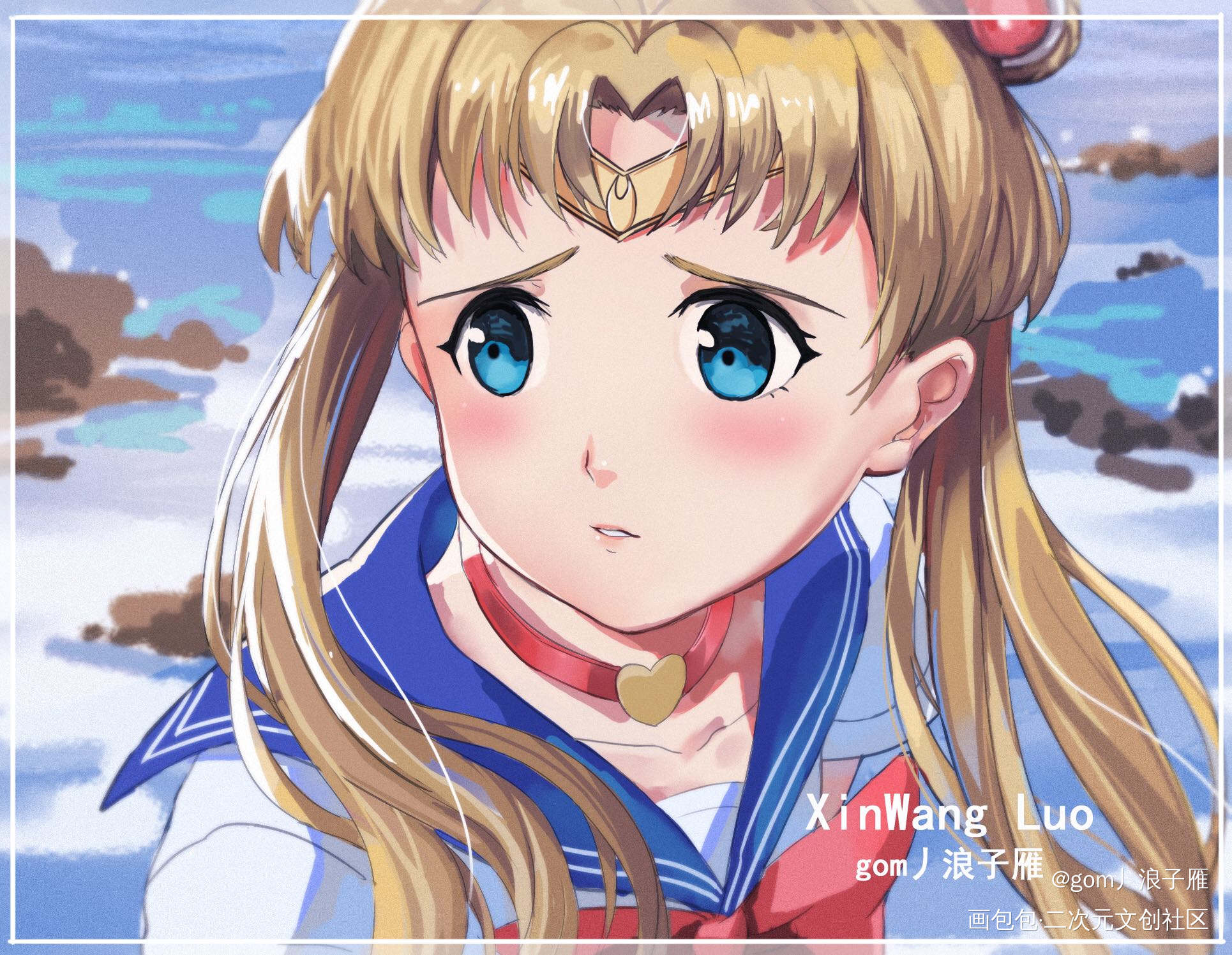 凑热闹_美少女战士水冰月绘画作品