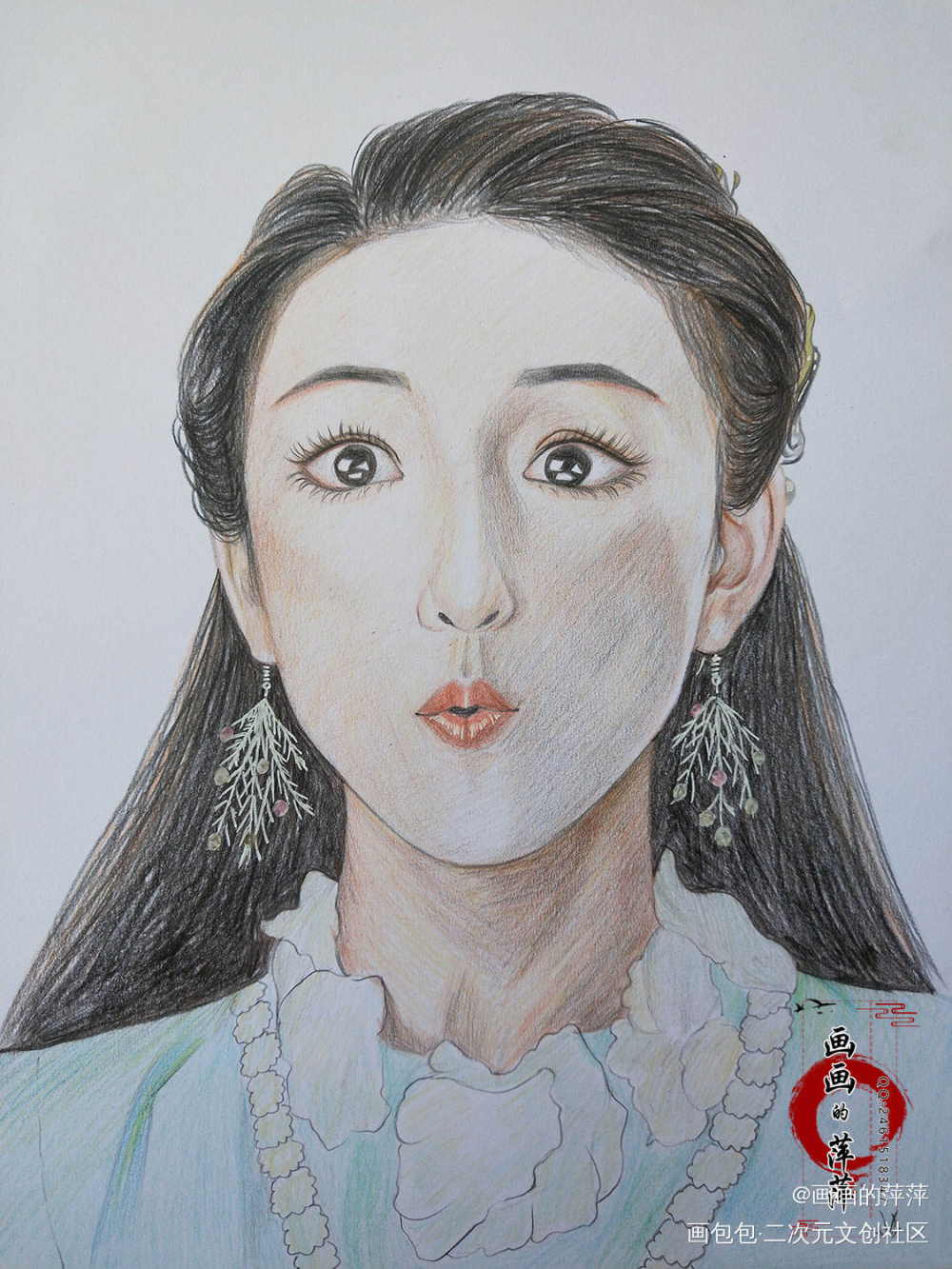 择天记 白落衡 彩铅_白落衡彩铅手绘立绘头像插画择天记绘画作品