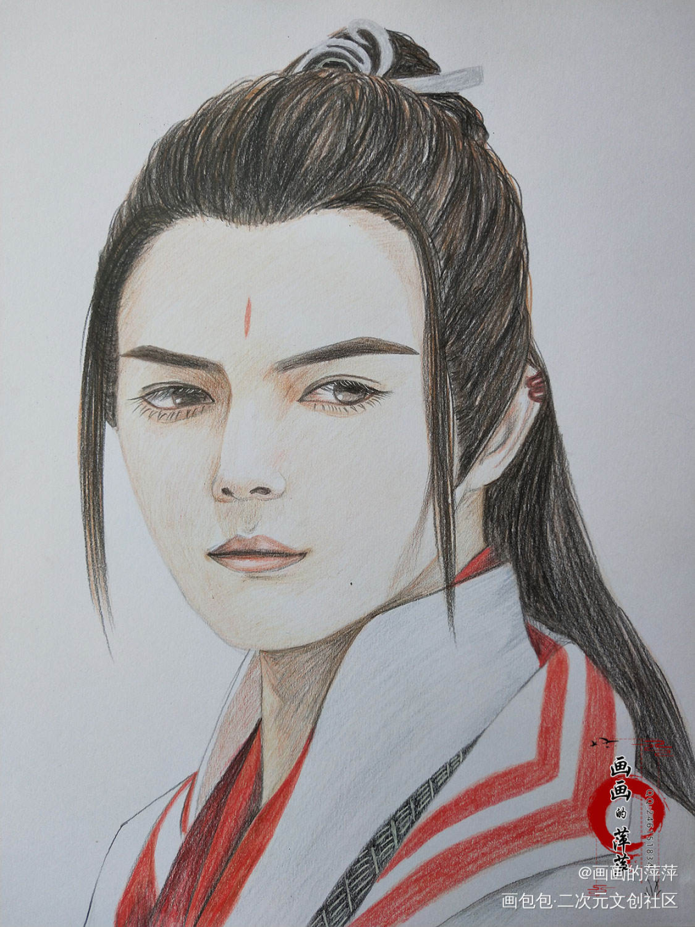 从前有座灵剑山 王陆 彩铅_从前有座灵剑山王陆彩铅立绘厚涂头像插画绘画作品