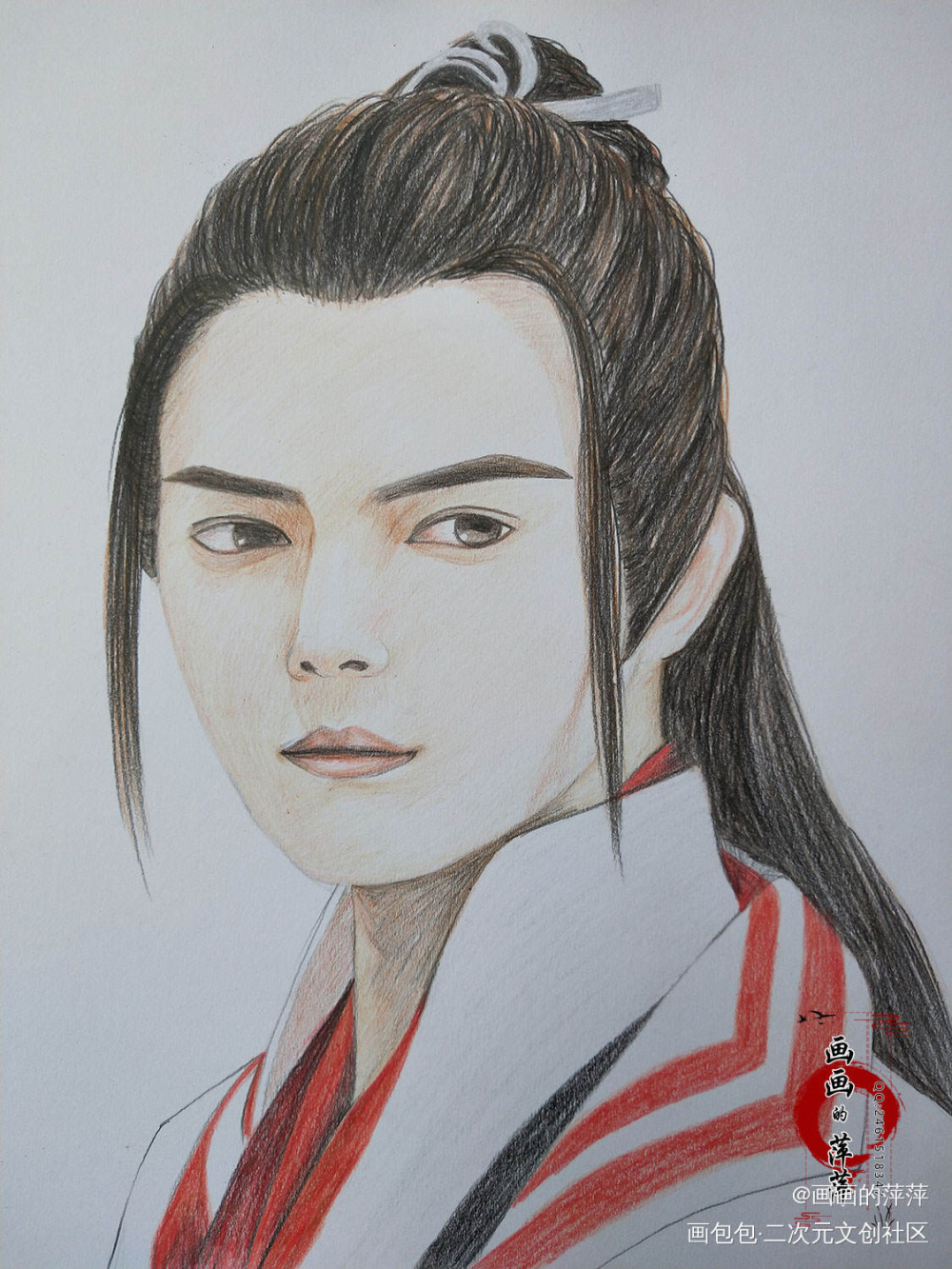 从前有座灵剑山 王陆 彩铅_从前有座灵剑山王陆彩铅立绘厚涂头像插画绘画作品