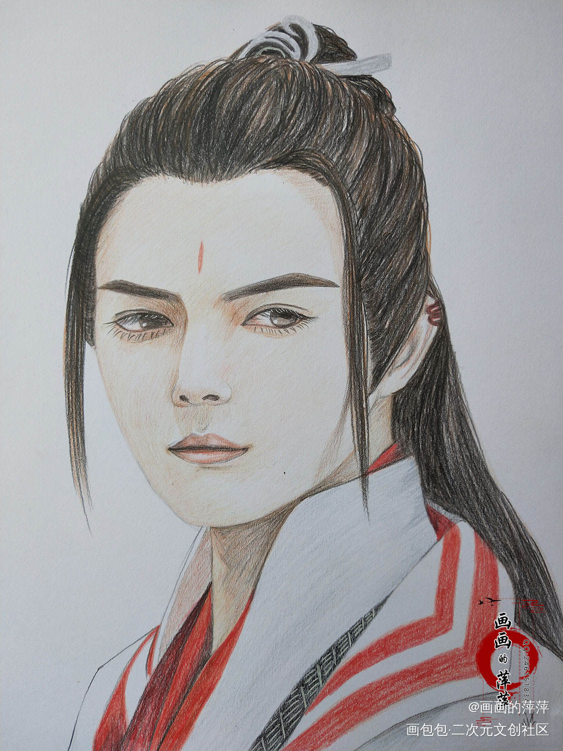 从前有座灵剑山 王陆 彩铅_从前有座灵剑山王陆彩铅立绘厚涂头像插画绘画作品