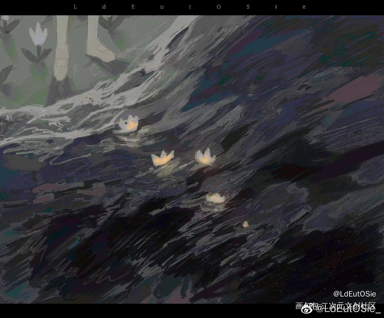 郁金香_平涂插画绘画作品