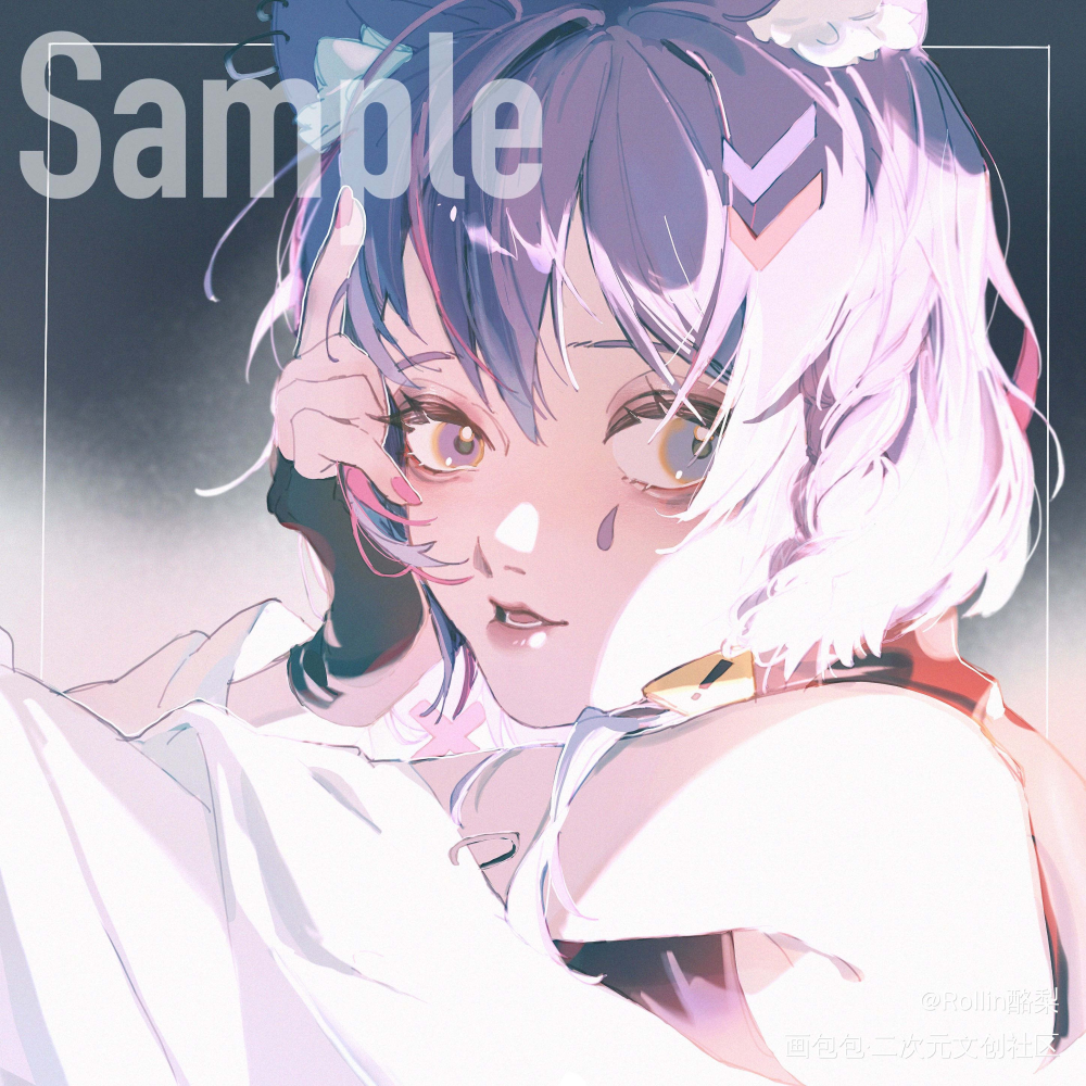 還是大頭稿_平涂日系我要上首推头像插画原创绘画作品