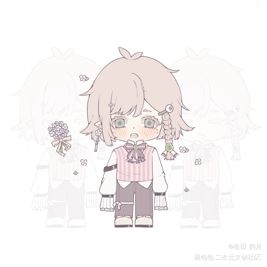 青木 语_立绘Q版绘画原创oc绘画作品