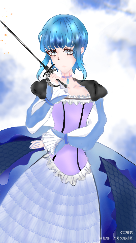 是我姐妹的设子_平涂头像原创原创oc绘画作品