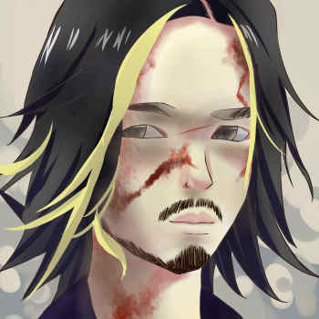 仁_假面骑士仁叔平涂日系绘画作品