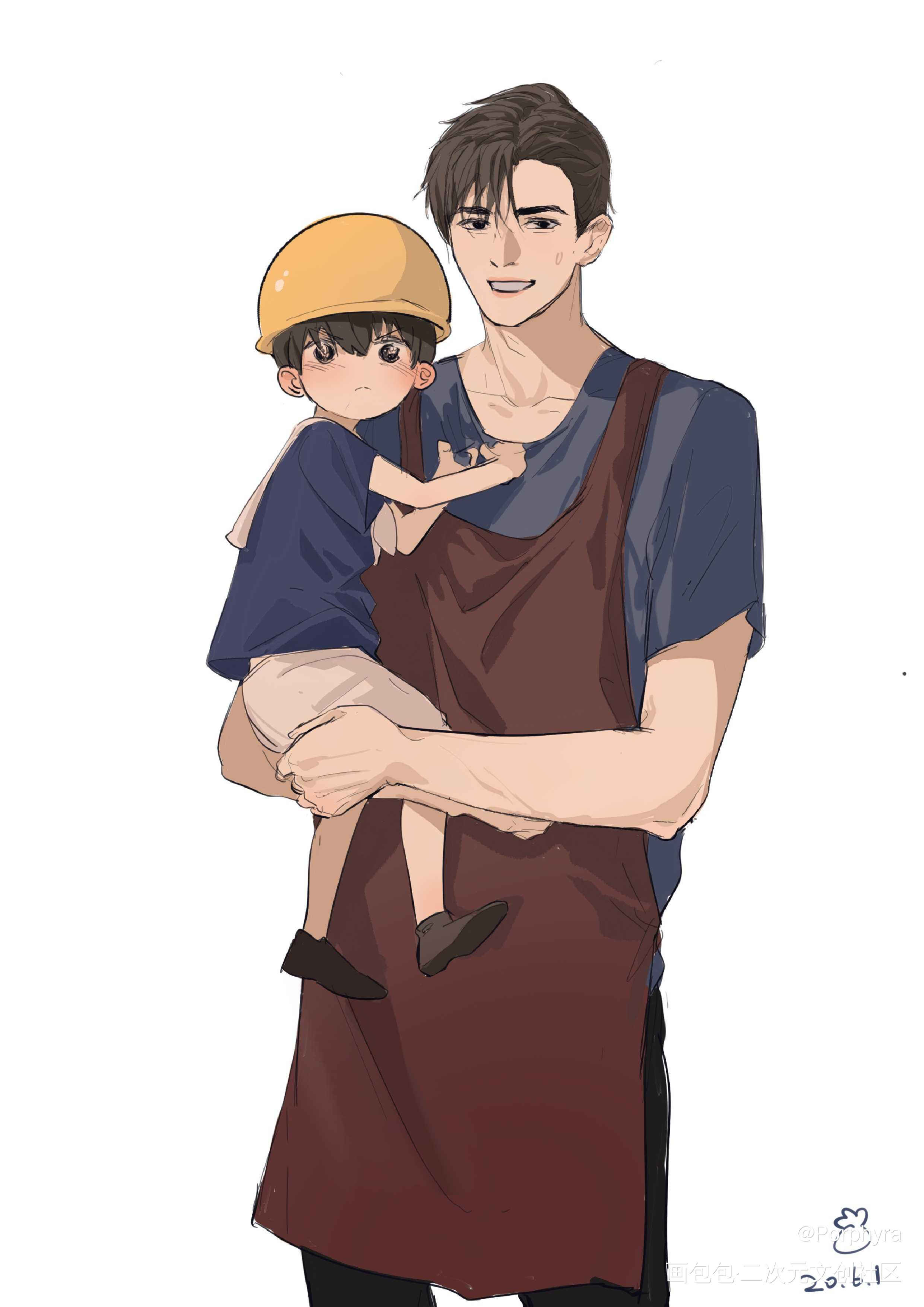 李简幼师pa！儿童节快乐！_你却爱着一个傻逼188男团李玉简隋英平涂日系头像插画绘画作品