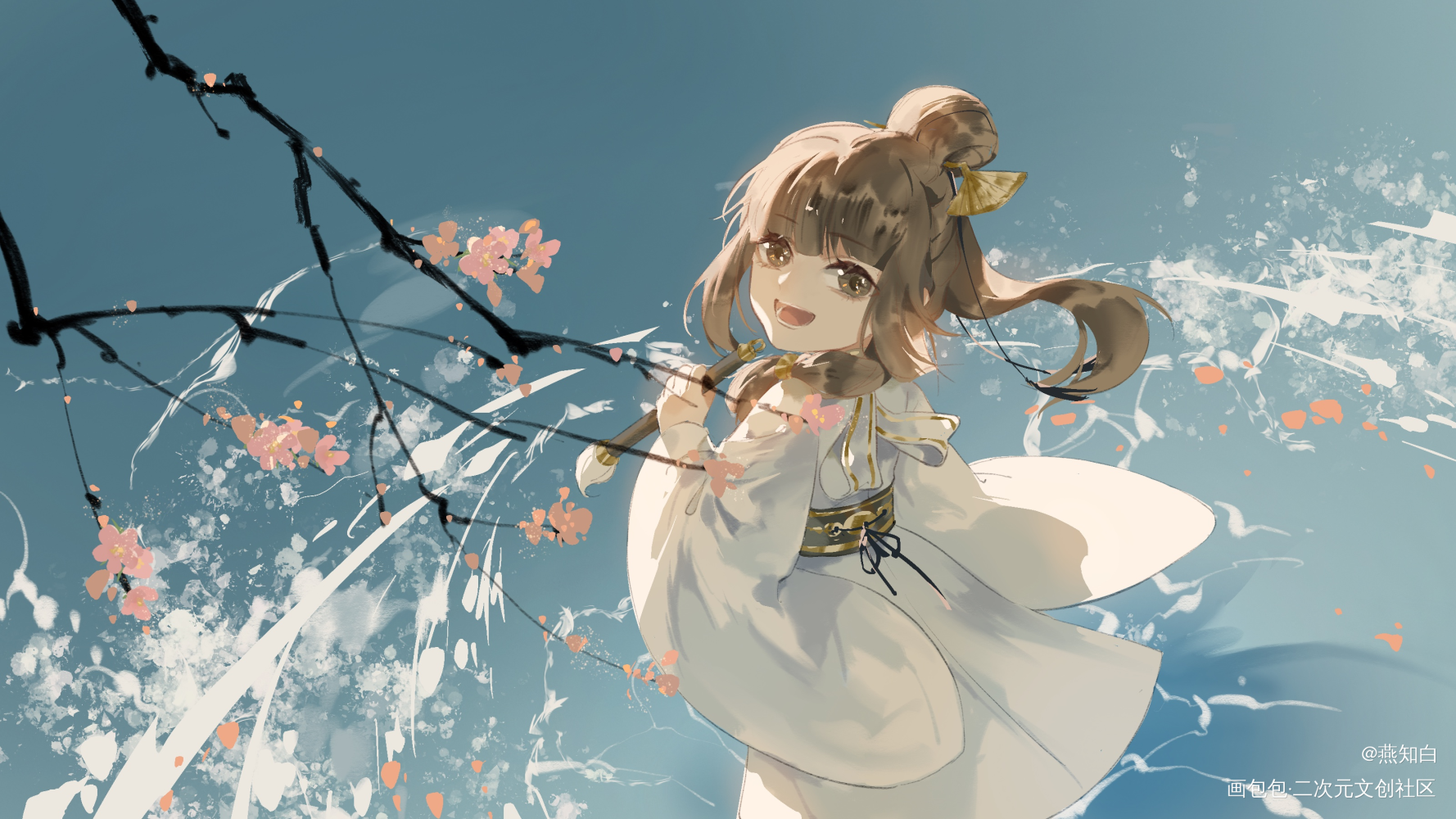 婉鹅三岁辣_王者荣耀上官婉儿厚涂我要上首推头像插画绘画作品