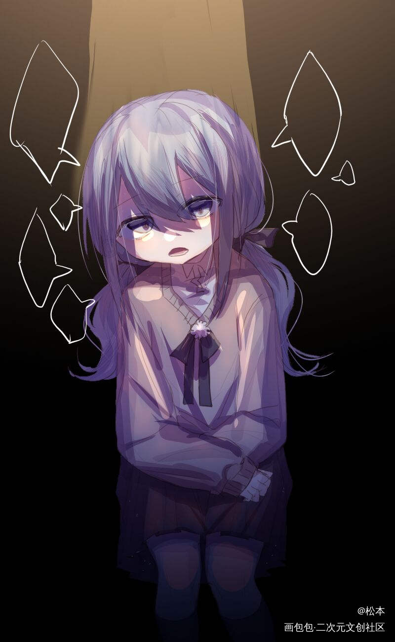 发着呆就摸出来了（）_原创绘画作品