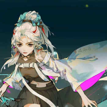 天狼绘梦者_王者荣耀上官婉儿厚涂我要上首推头像插画绘画作品