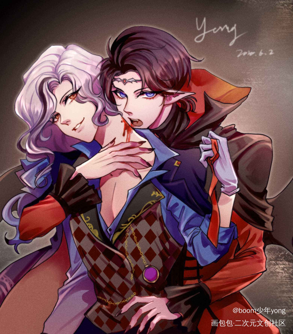 殓摄互换服装_第五人格入殓师约瑟夫平涂头像绘画作品