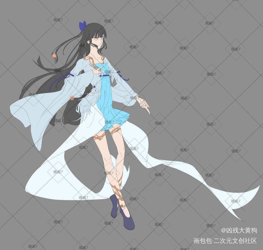 原创OC_平涂我要上首推原创绘画作品
