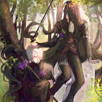 摸的鱼,第五相关_第五人格守墓人小提琴家孽蜥园丁医生日系头像插画