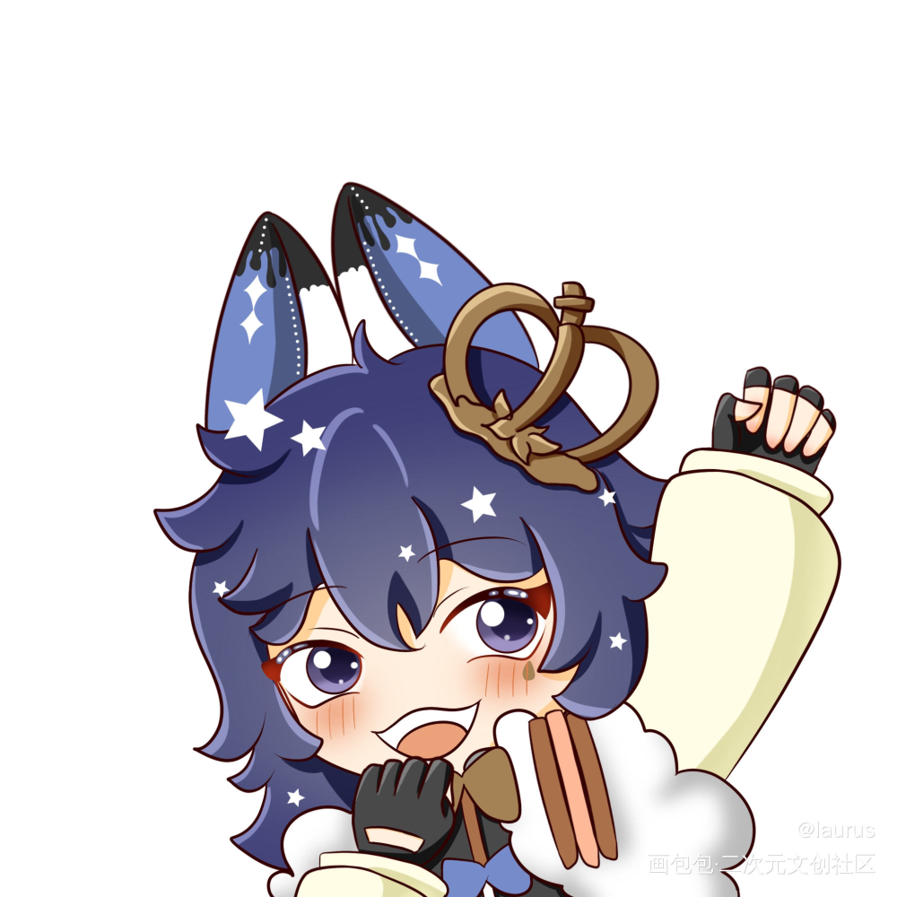无_平涂日系Q版头像ococ绘画作品