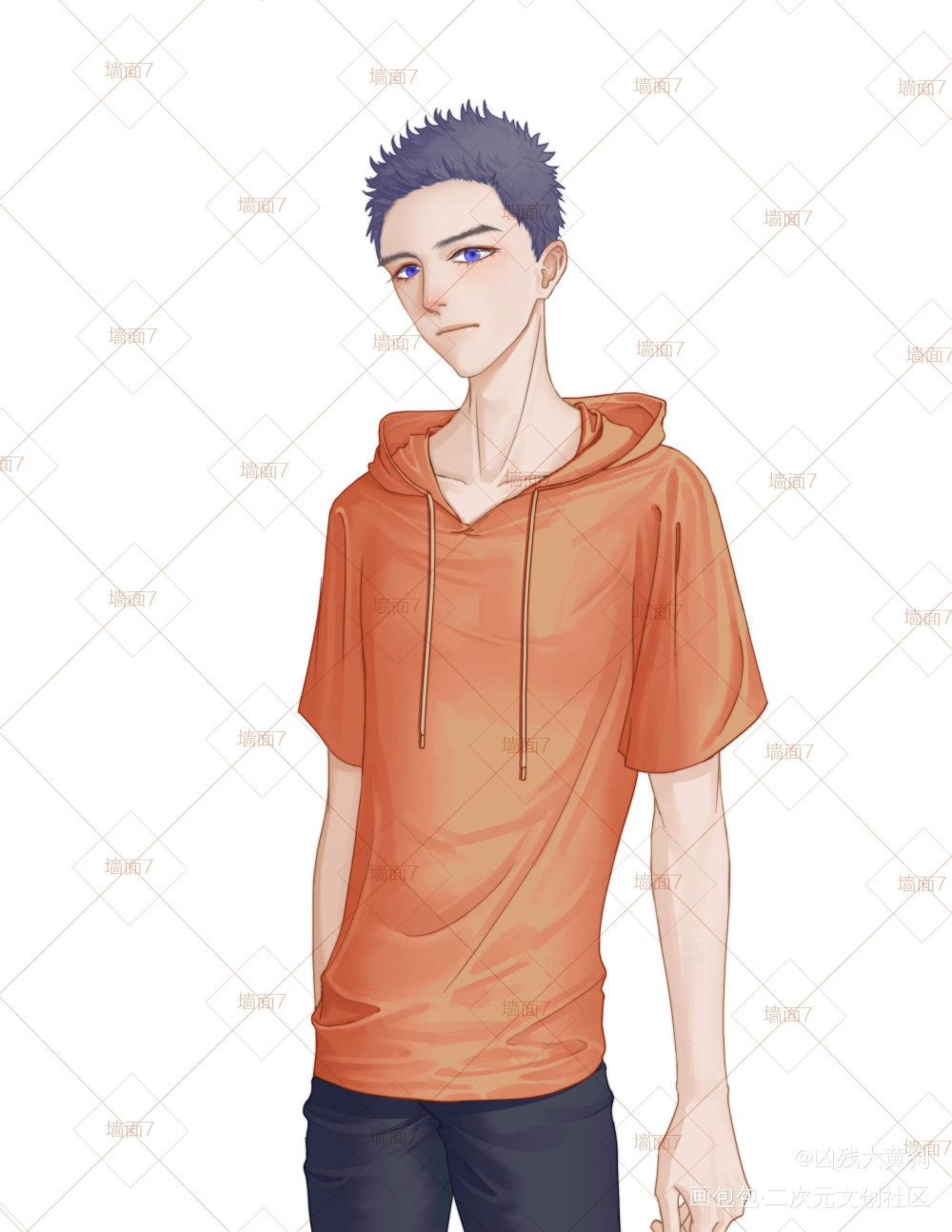 稿，勿用_平涂日系我要上首推原创绘画作品