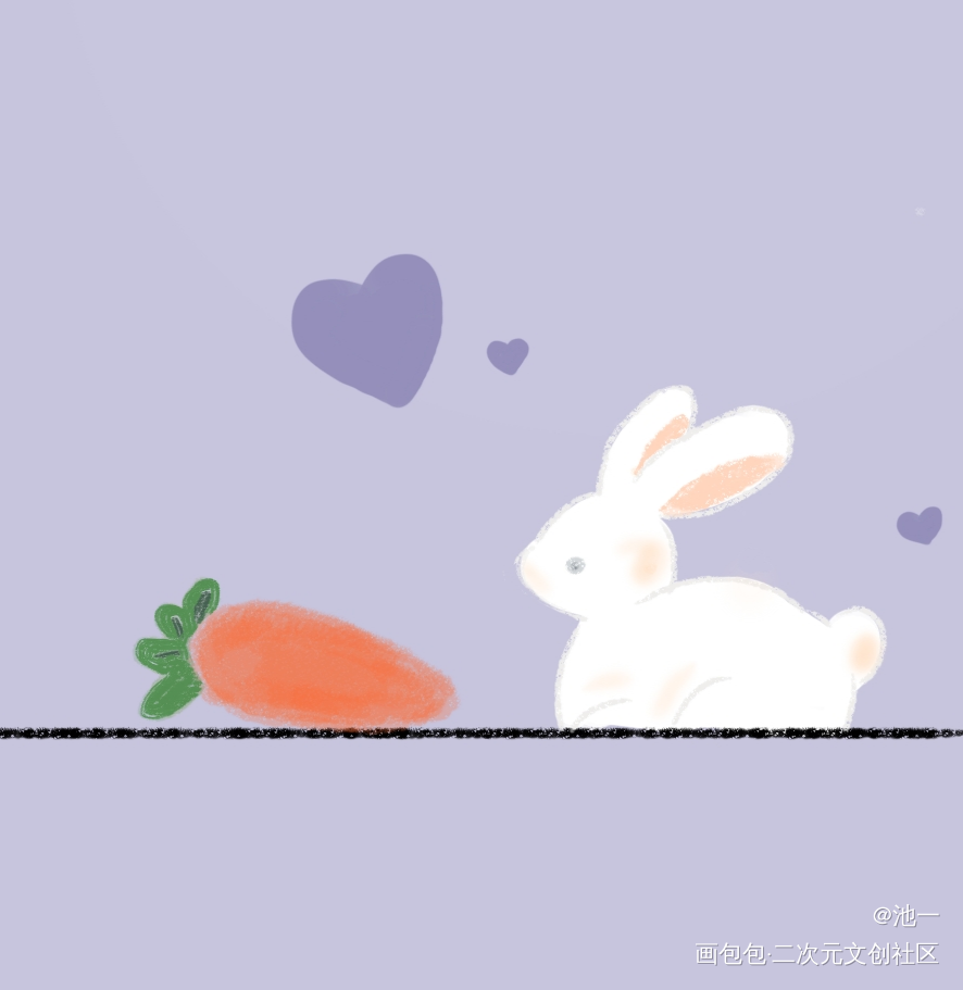 小白兔_原创绘画作品
