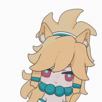 好的,探头探脑左顾右盼的狗勾_凹凸世界佩利立绘平涂日系q版头像表情