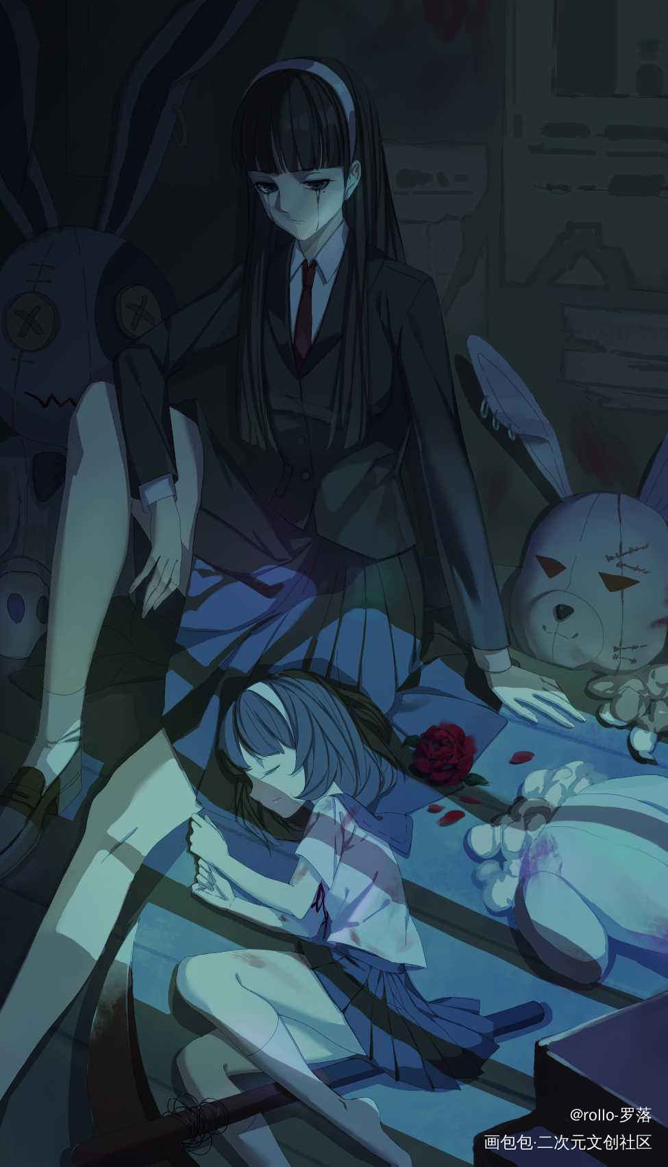 第五人格梦之女巫_第五人格川上富江梦之女巫平涂日系头像插画绘画作品