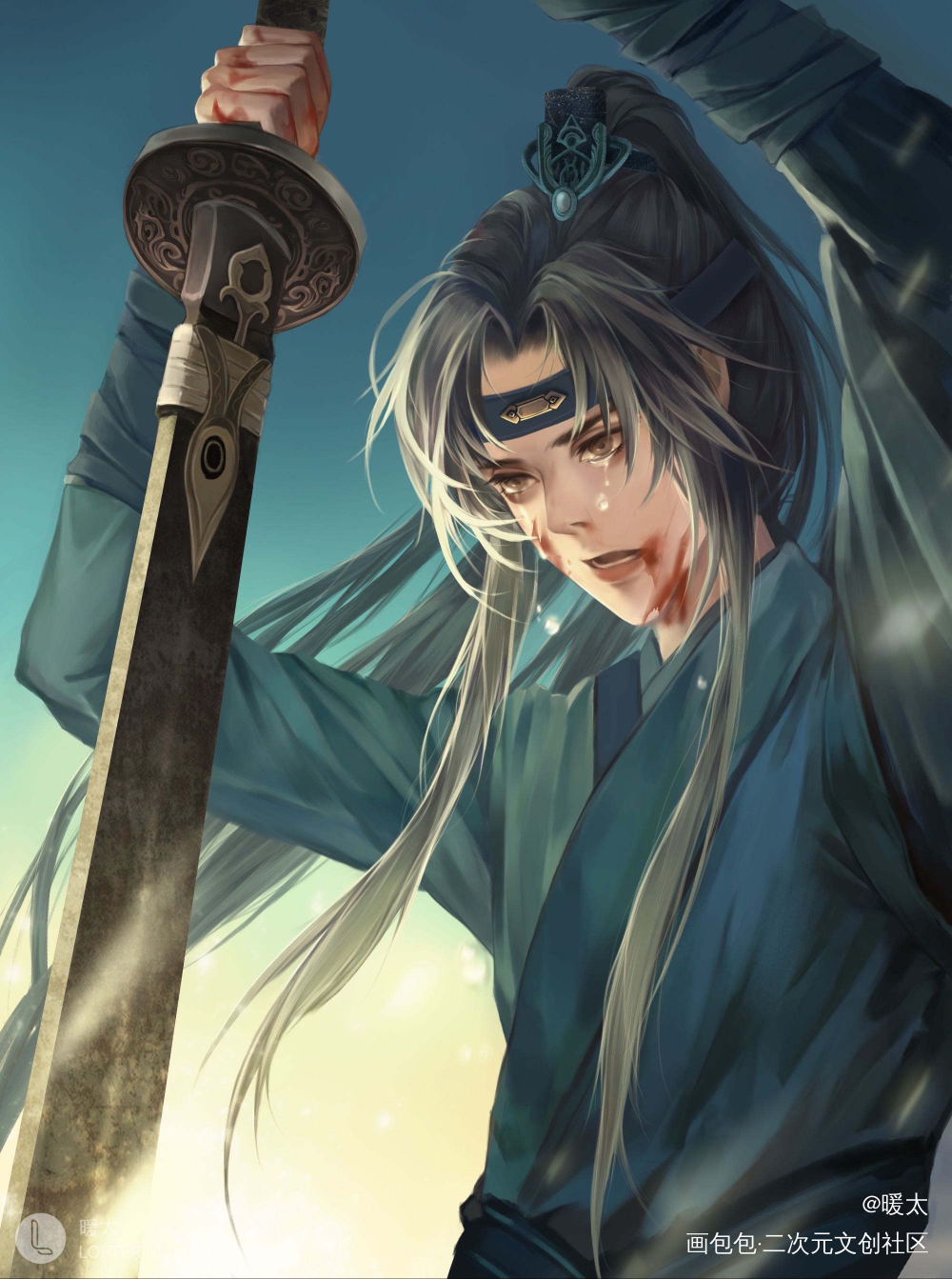 二哈和他的白猫师尊_二哈和他的白猫师尊薛蒙厚涂头像周边设计绘画作品