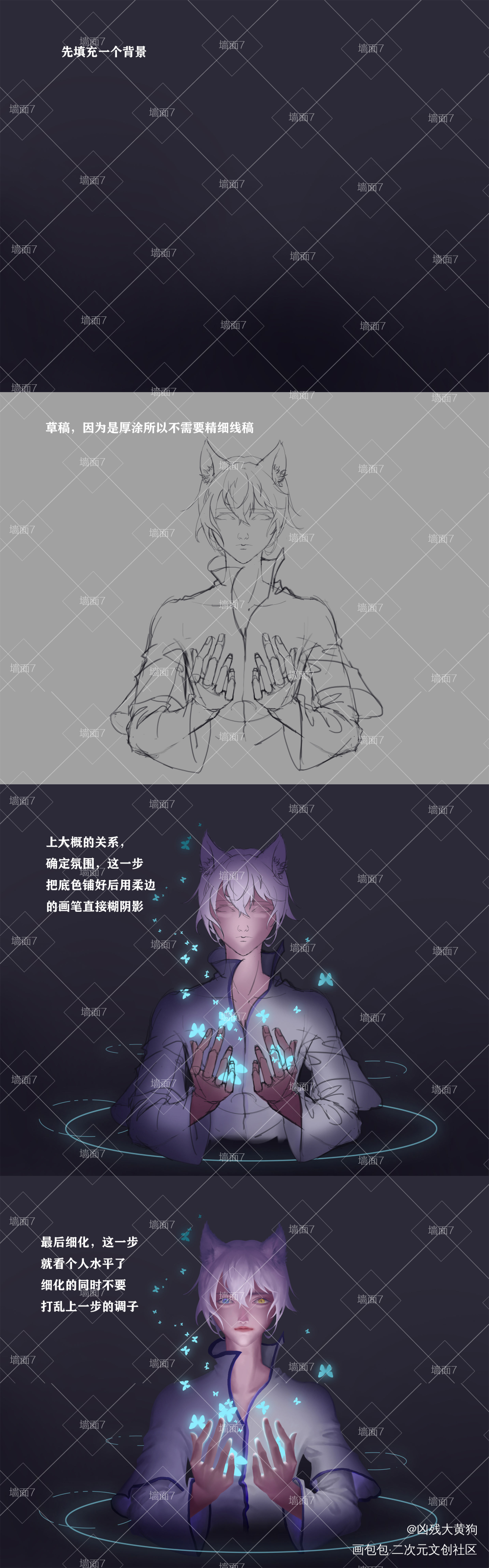 服设和分享画画步骤_厚涂我要上首推原创绘画作品