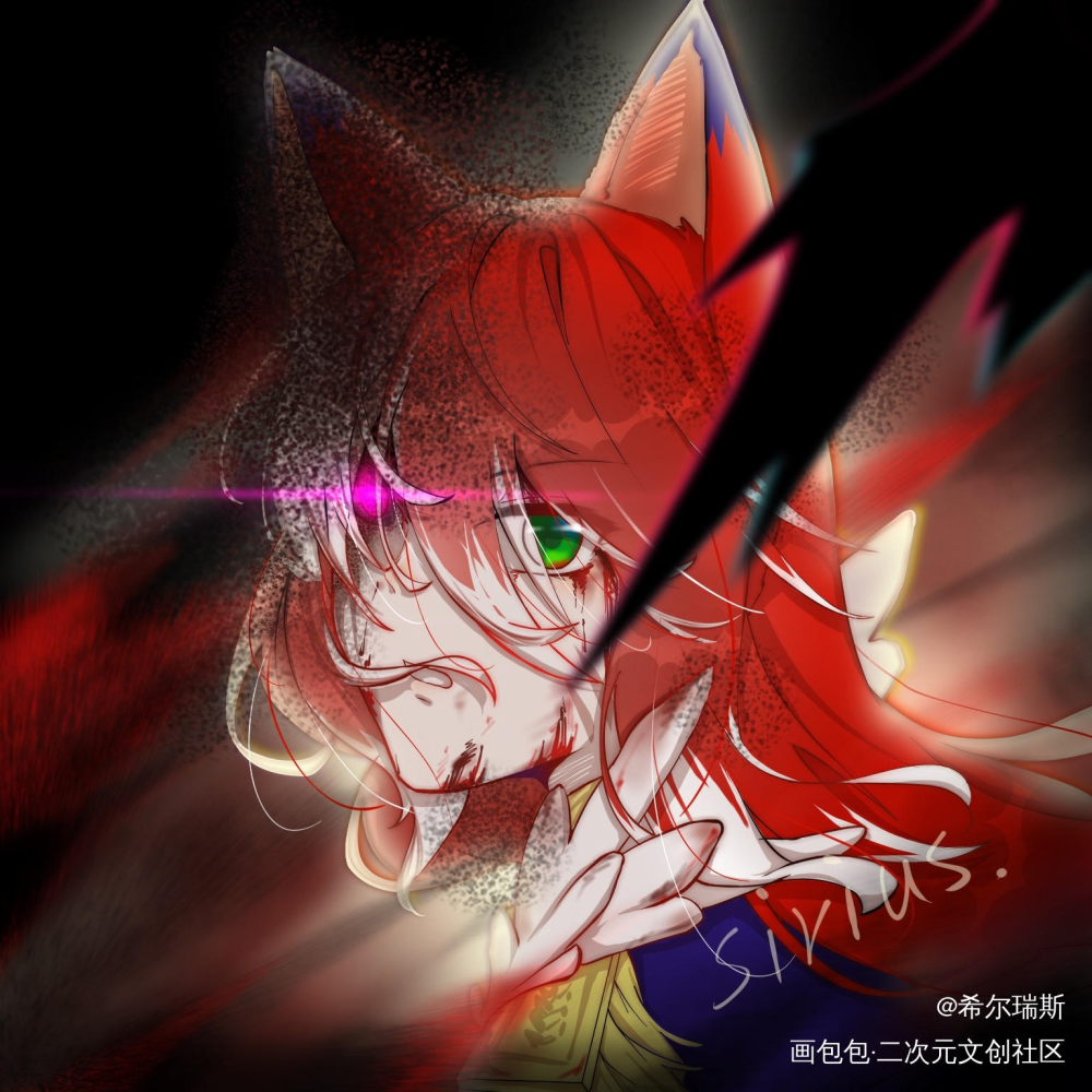 摸鱼_原创oc绘画作品