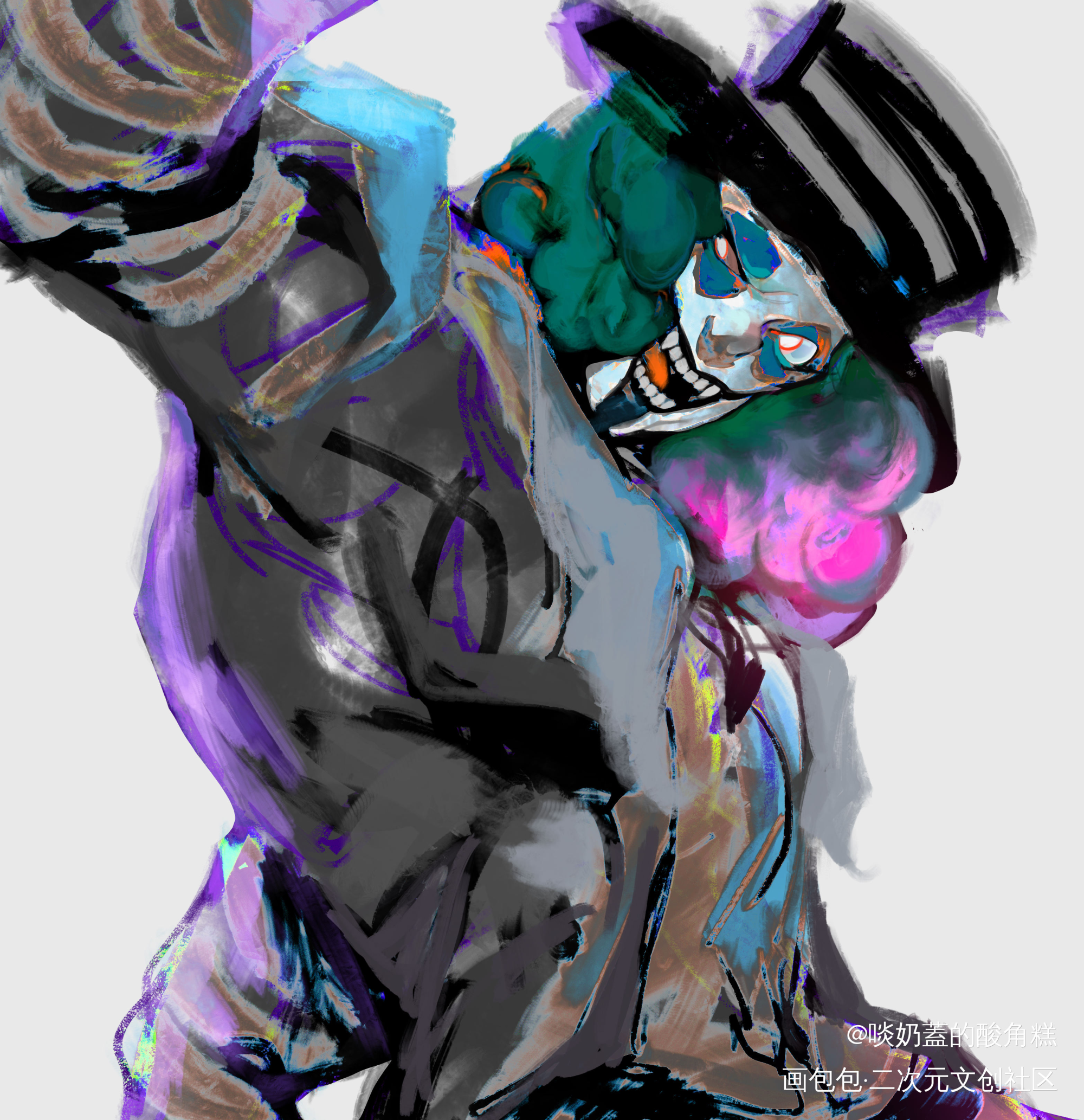 5_第五人格小丑裘克头像绘画作品