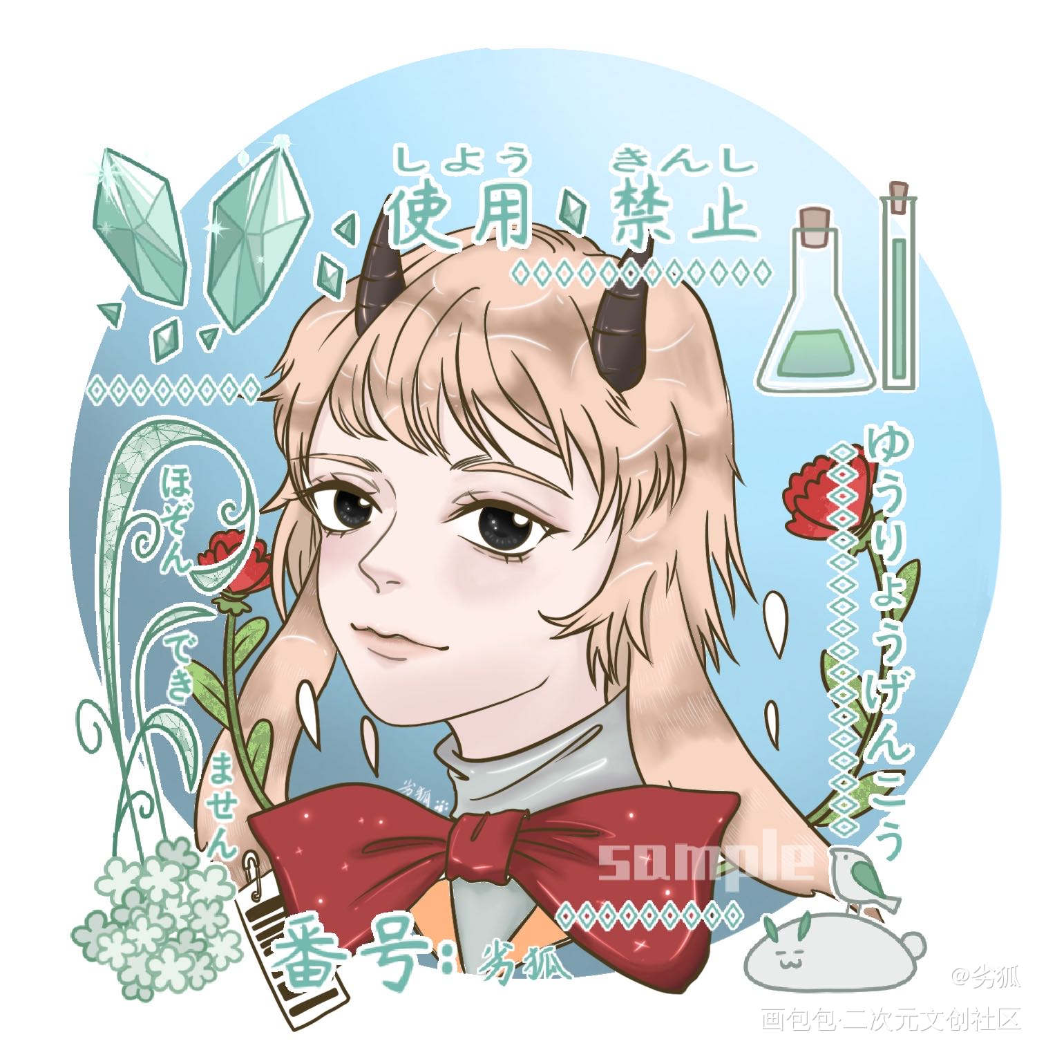 因为是之前的无偿产物喵_平涂日系Q版求点评我要上首推头像原创原创绘画作品