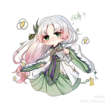 食物语龙井虾仁q版同人周边设计绘画作品