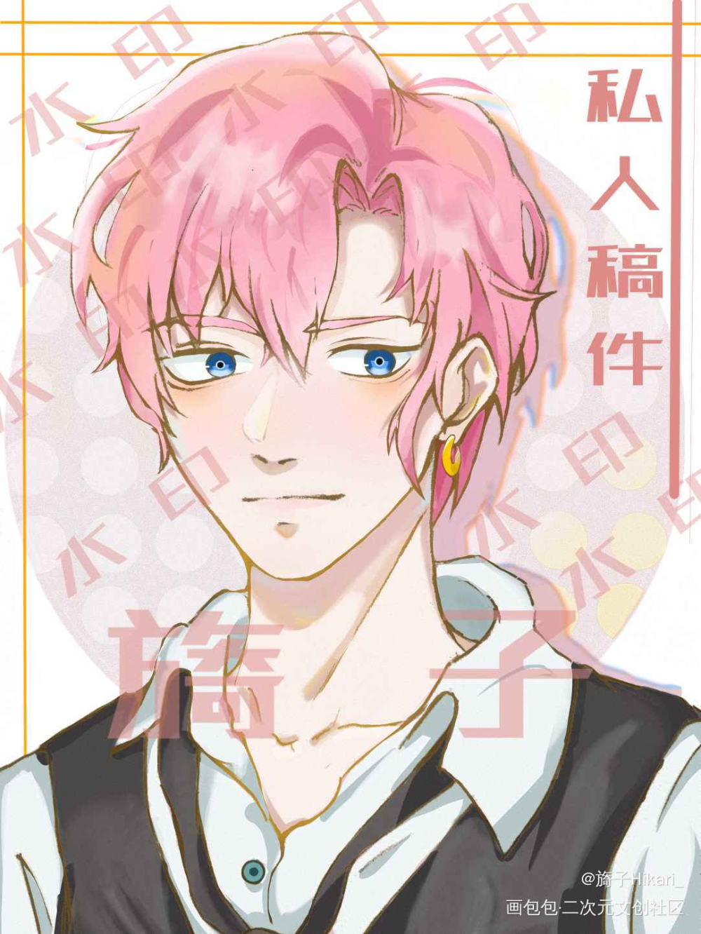 自己设子_平涂日系我要上首推头像原创设计原创原创ococ绘画作品