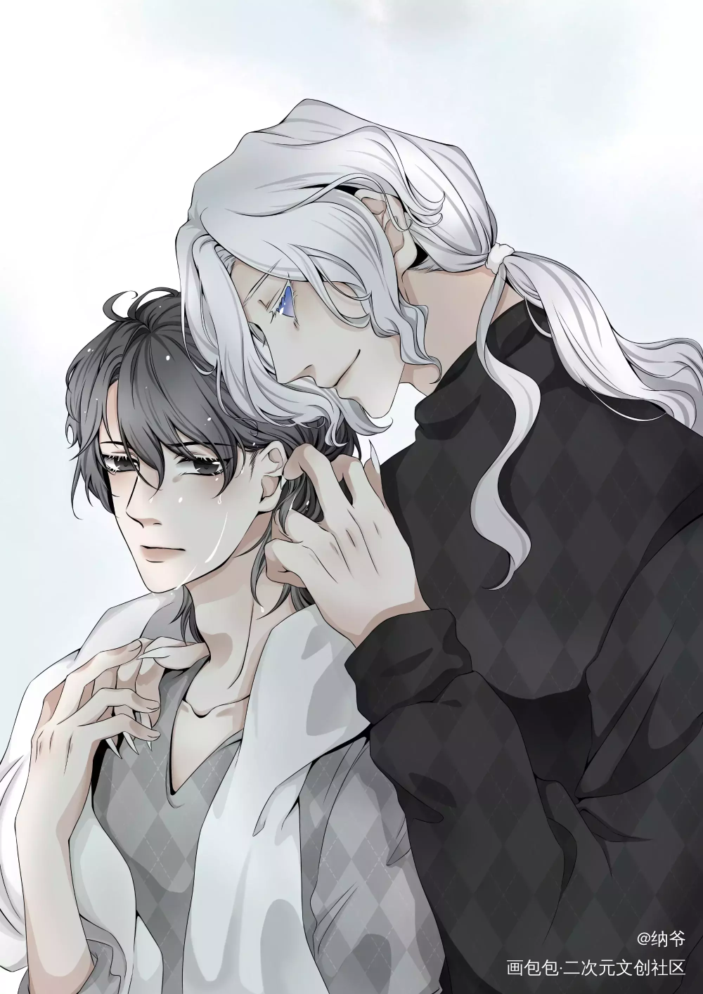 摄殓_第五人格伊索卡尔摄殓卡尔入殓师约瑟夫插画同人绘画作品