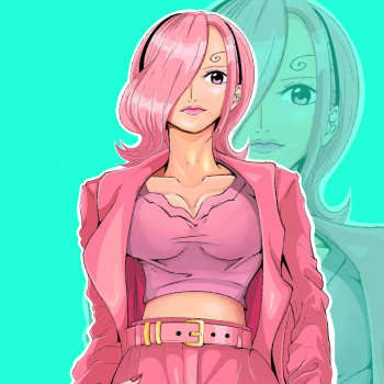 蕾玖(临摹的一张网图)_海贼王绘画作品