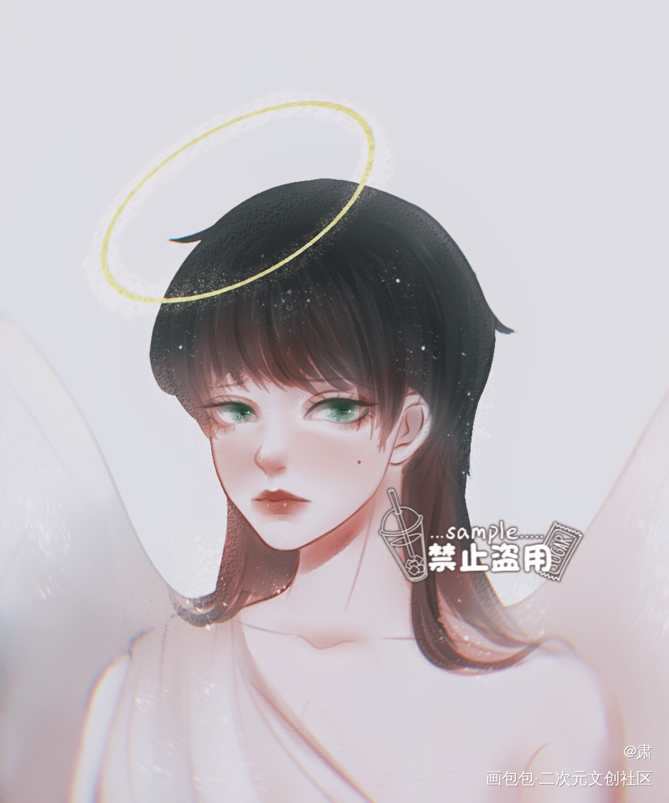 看看我家天使！_程杨oc绘画作品