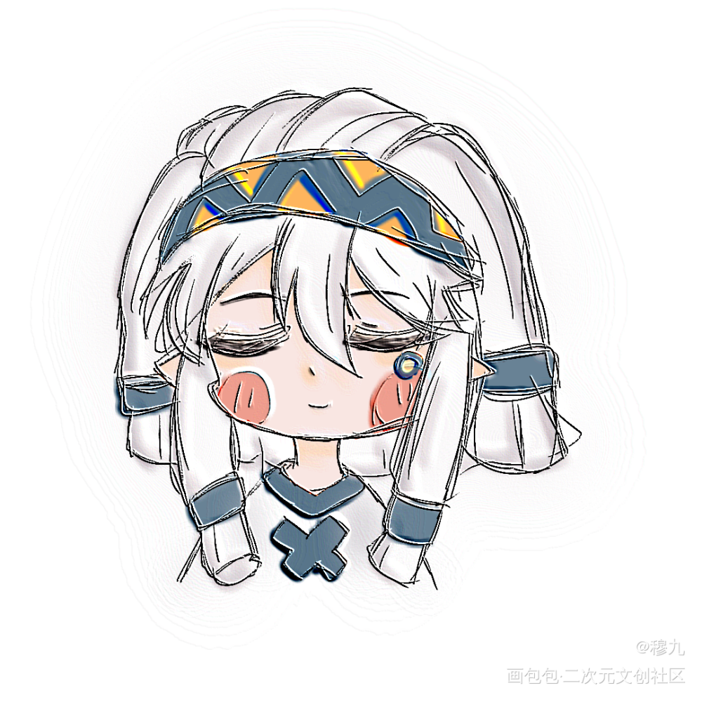晚安,帕洛斯_凹凸世界帕洛斯q版绘画作品