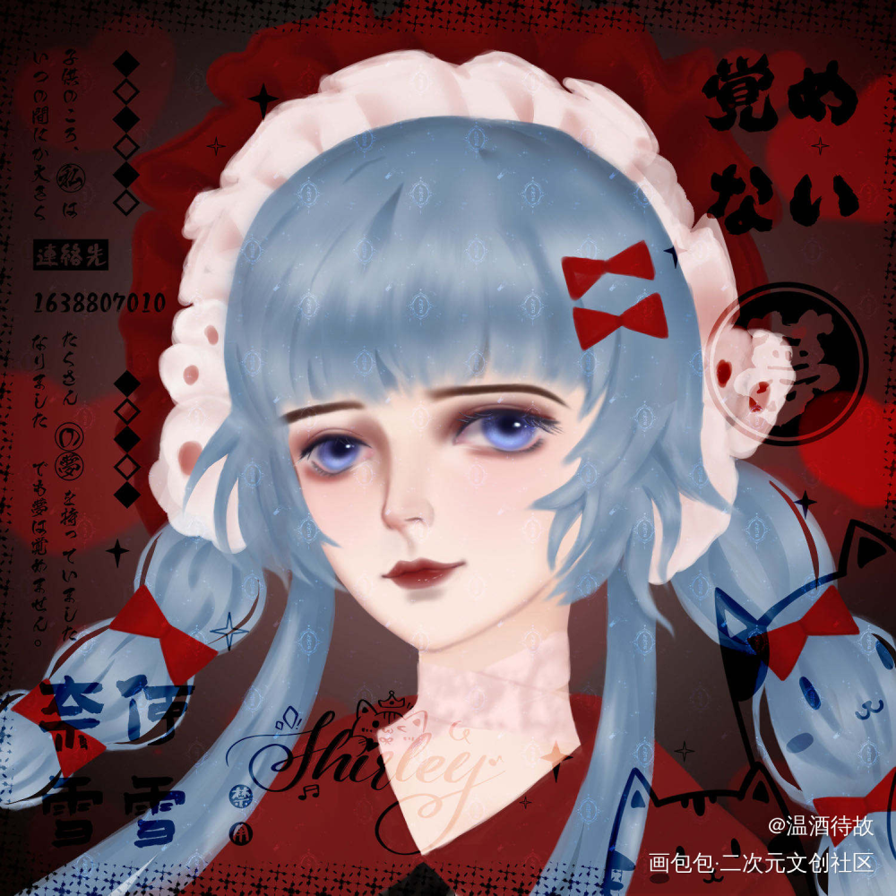 客单-1_厚涂日系我要上首推头像插画原创ocococ绘画作品