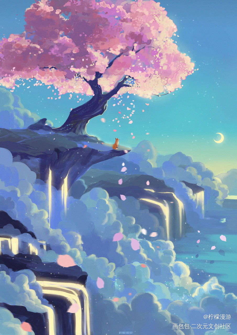 等待_我要上首推插画原创插画原创绘画作品