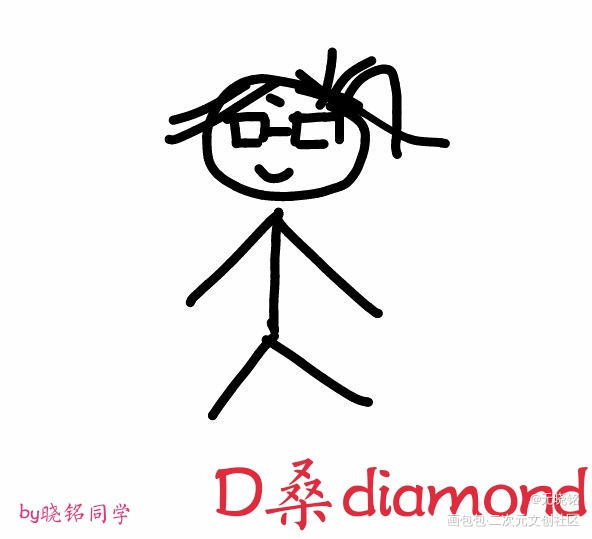 我画的d桑_Q版同人表情包D桑diamond绘画作品