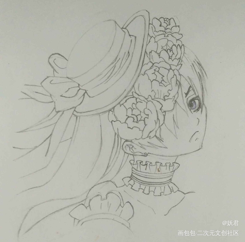 夏尔（女装）_黑执事夏尔日系头像绘画作品