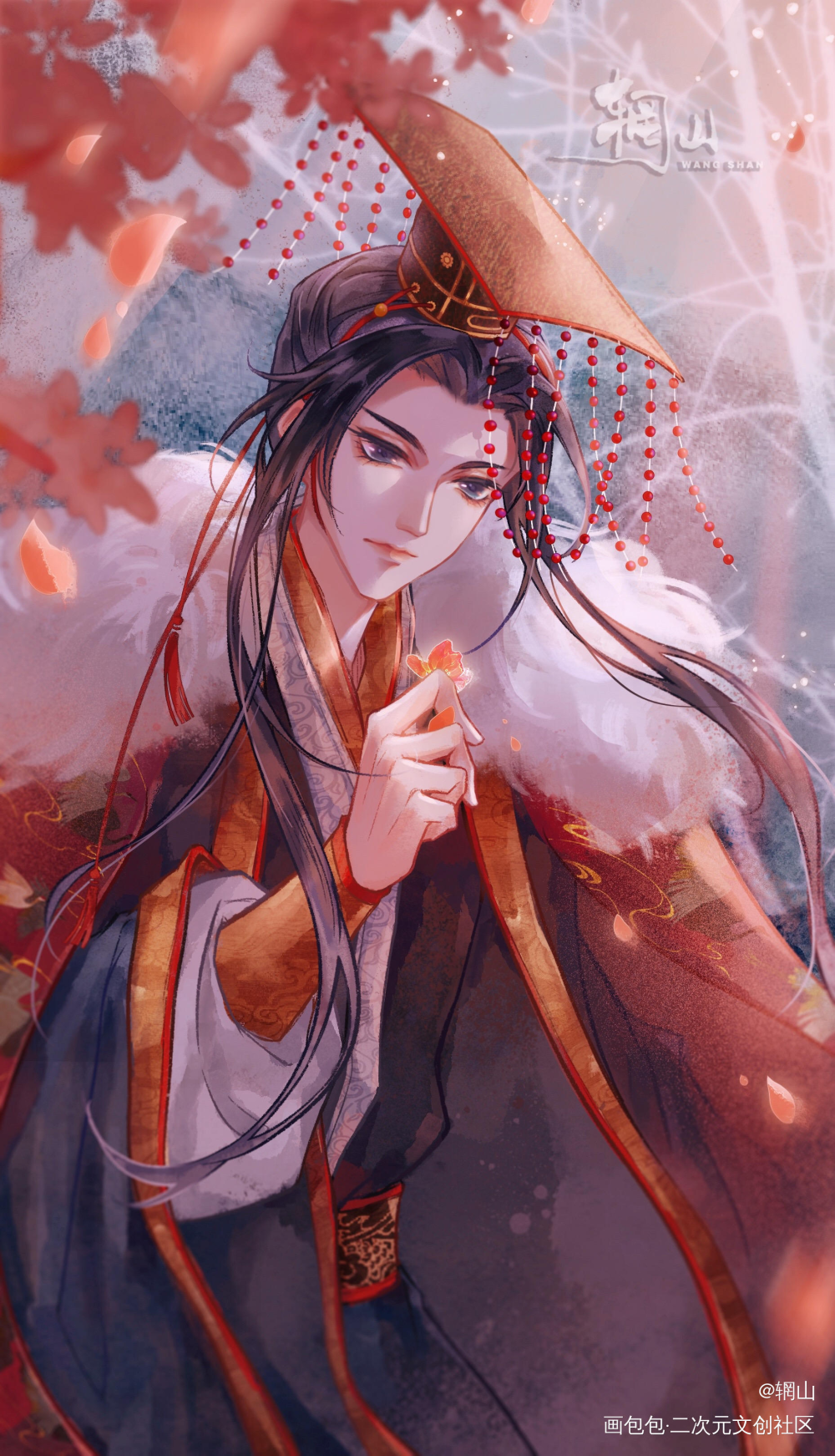 踏仙君_二哈和他的白猫师尊墨燃立绘平涂绘画作品