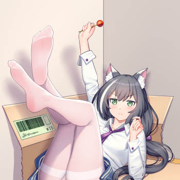 凯露开箱_公主链接re:dive黑猫凯露裤袜箱中少女高跟鞋我要上首推同人