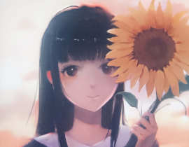 给朋友生日画的啦_绘画作品