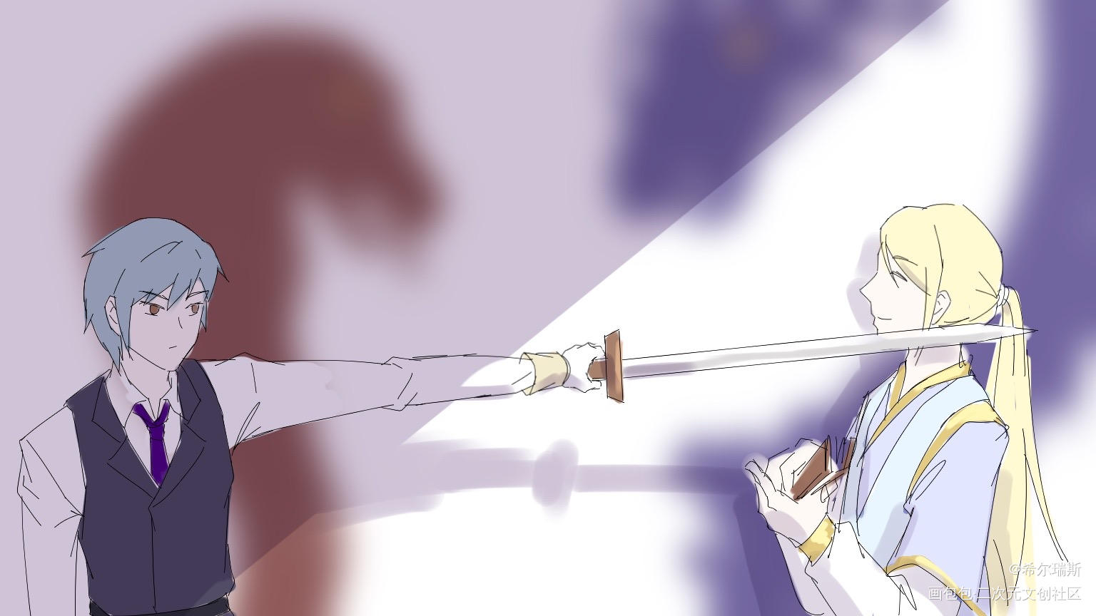 “骑士”_原创oc绘画作品