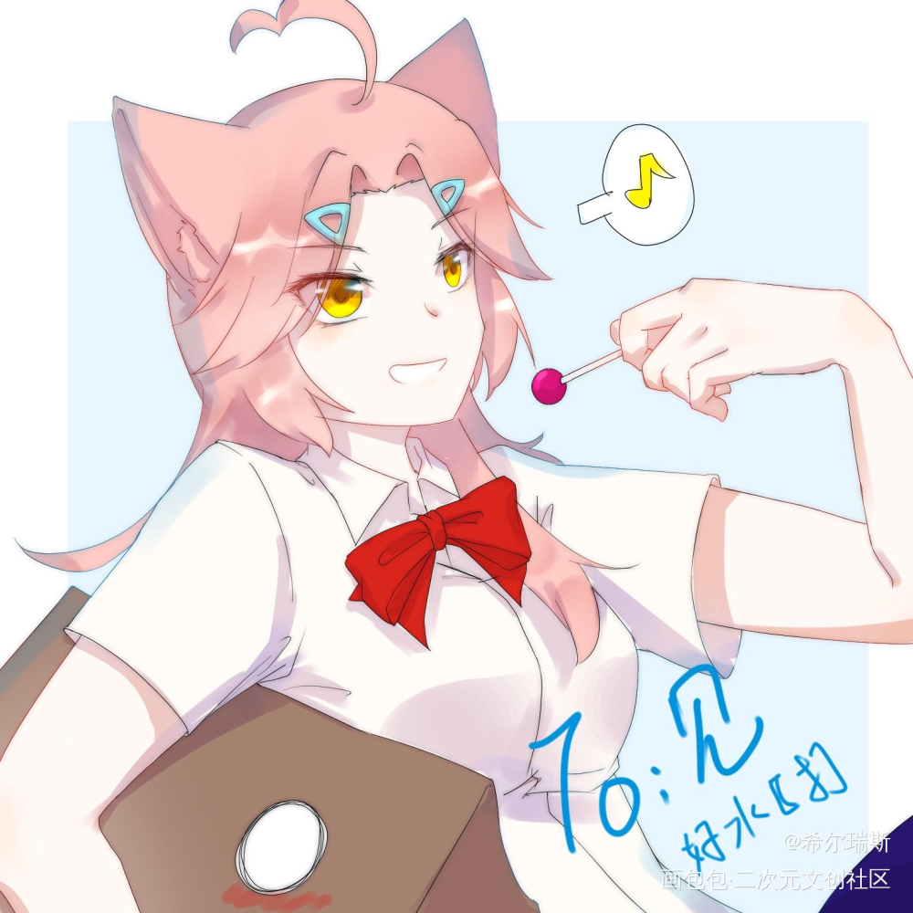 同学的oc，半小时速涂_原创绘画作品