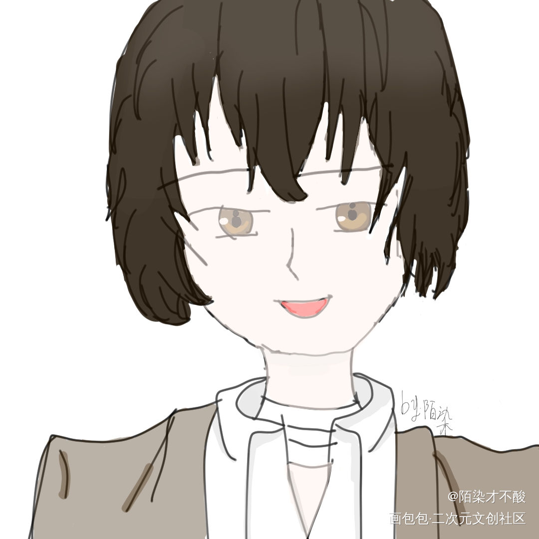 哒宰_文豪野犬太宰治头像同人绘画作品