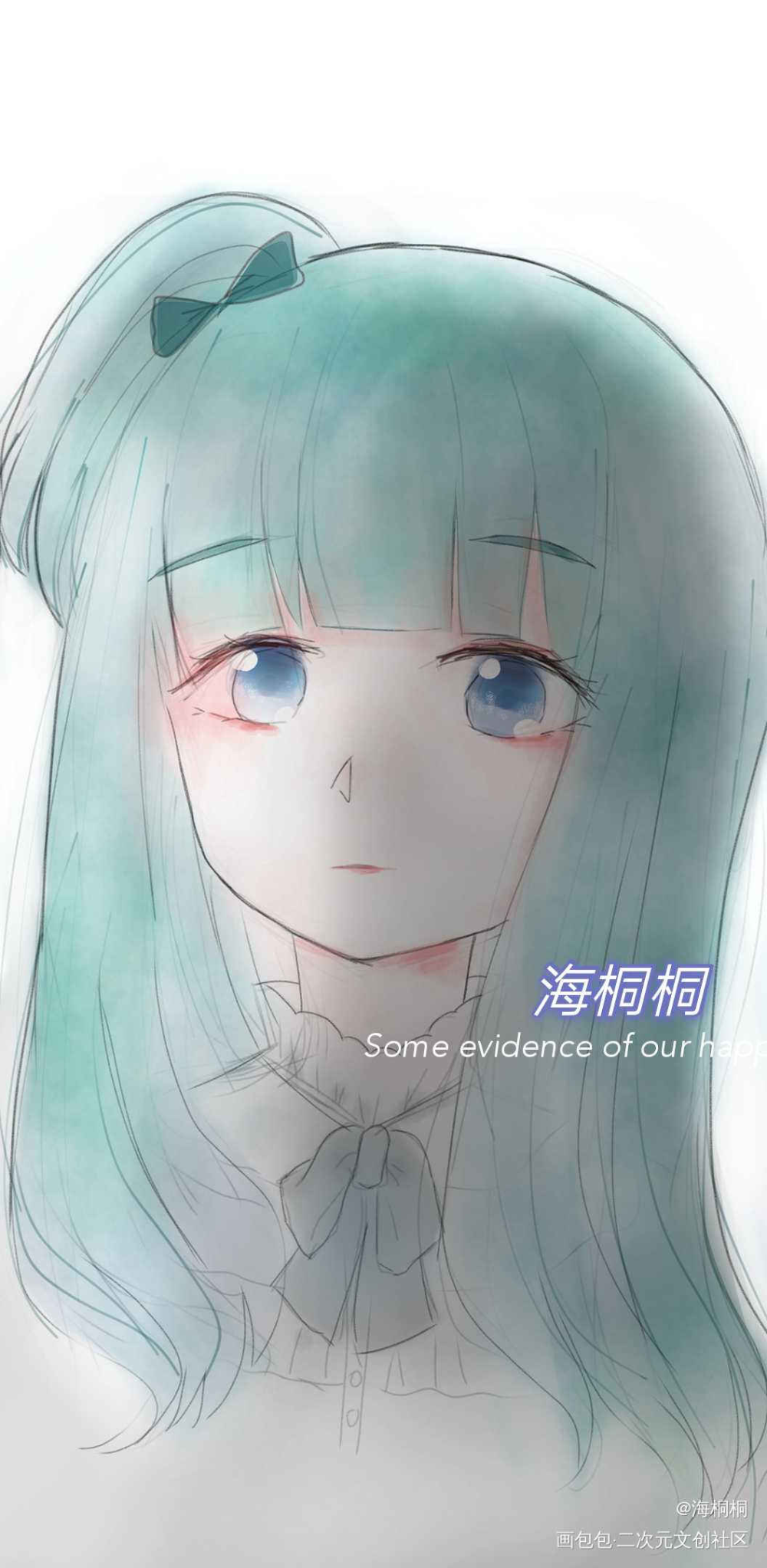 原创攒谷 _平涂日系头像原创原创绘画作品