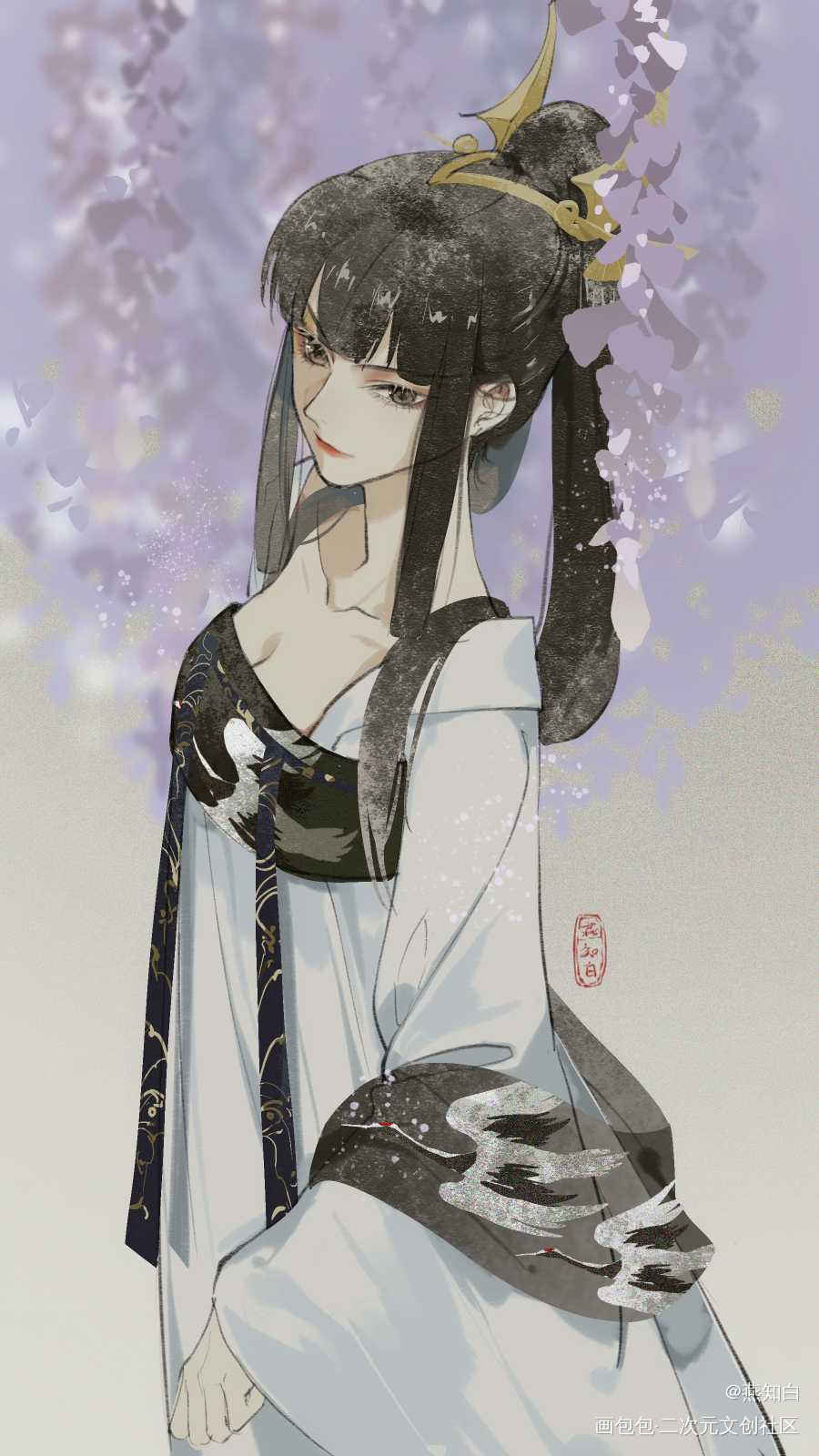 汉服婉鹅_王者荣耀上官婉儿古风我要上首推插画绘画作品