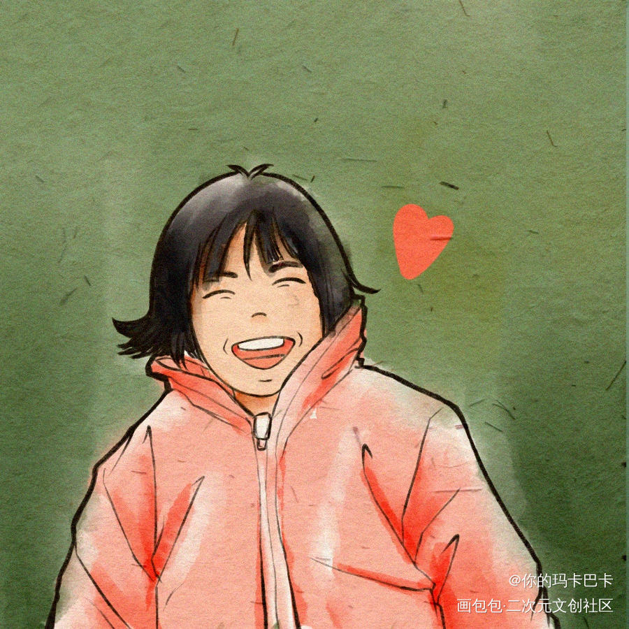 可爱(｡･ω･｡)ﾉ♡_绘画作品