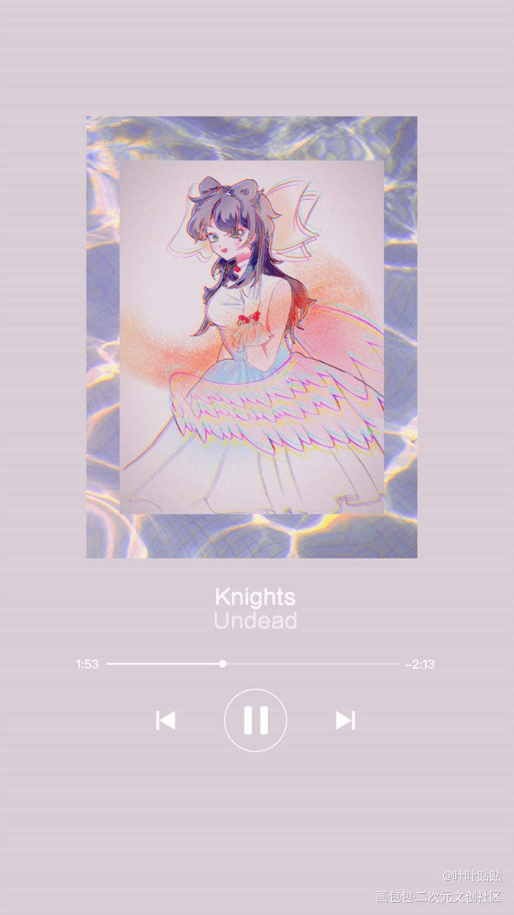 美女！！！_v家洛天依平涂同人绘画作品